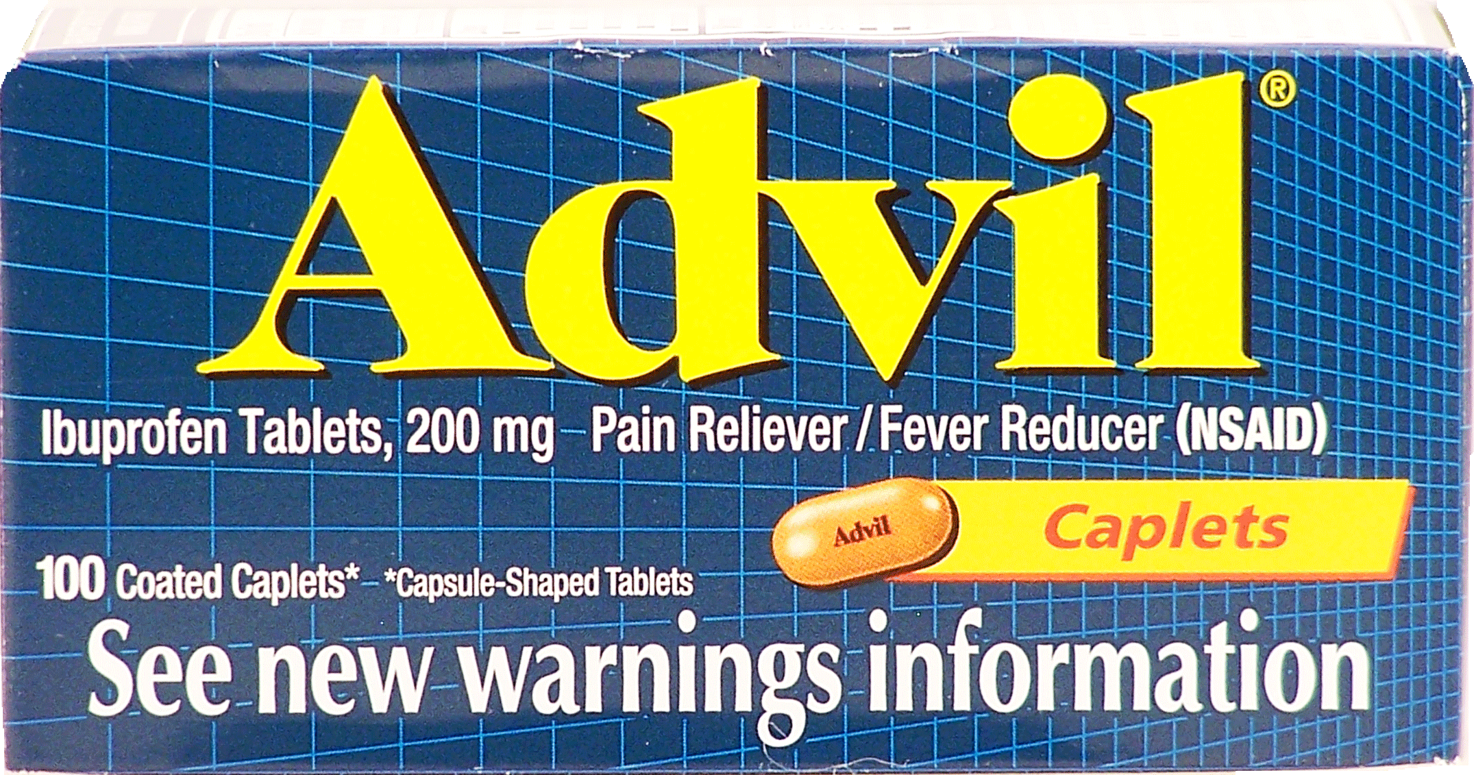 Advil  pain reliever/fever reducer, ibuprofen caplets, 200 mg Full-Size Picture